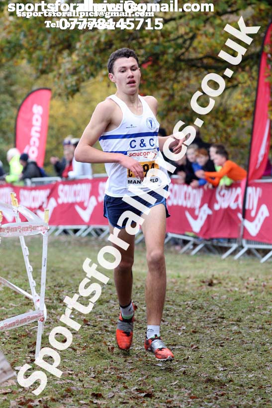 Mens under-17s National Cross Country Relay, Berry Hill Park, Mansfield. Photo:  David T. Hewitson/Sports for All Pics